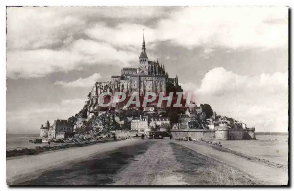 Monte Saint-Michel — vista panorâmica — editor não identificado, número de série não visível - Frente